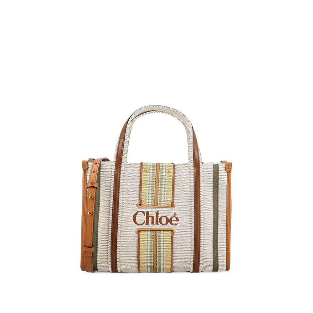 Tote Bag "Woody Loop" Piccola In Tela Women